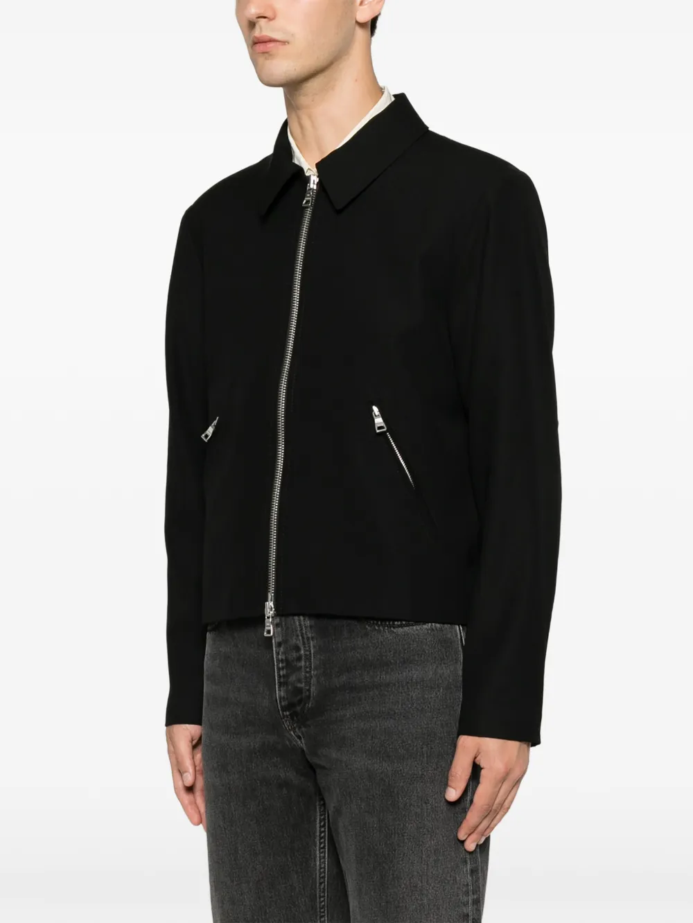 Won Hundred Dutton shirtjack met rits Zwart