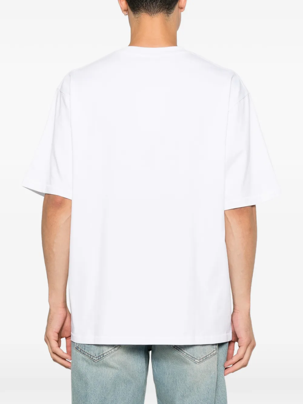 Won Hundred T-shirt met geborduurd logo Wit