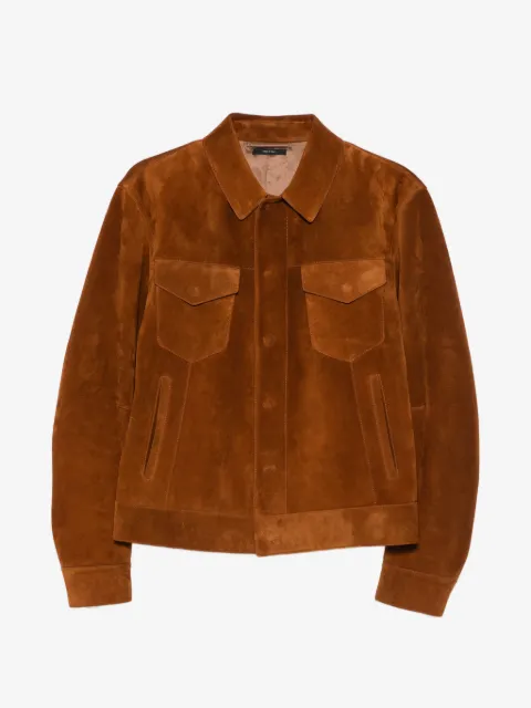 TOM FORD chamarra de gamuza