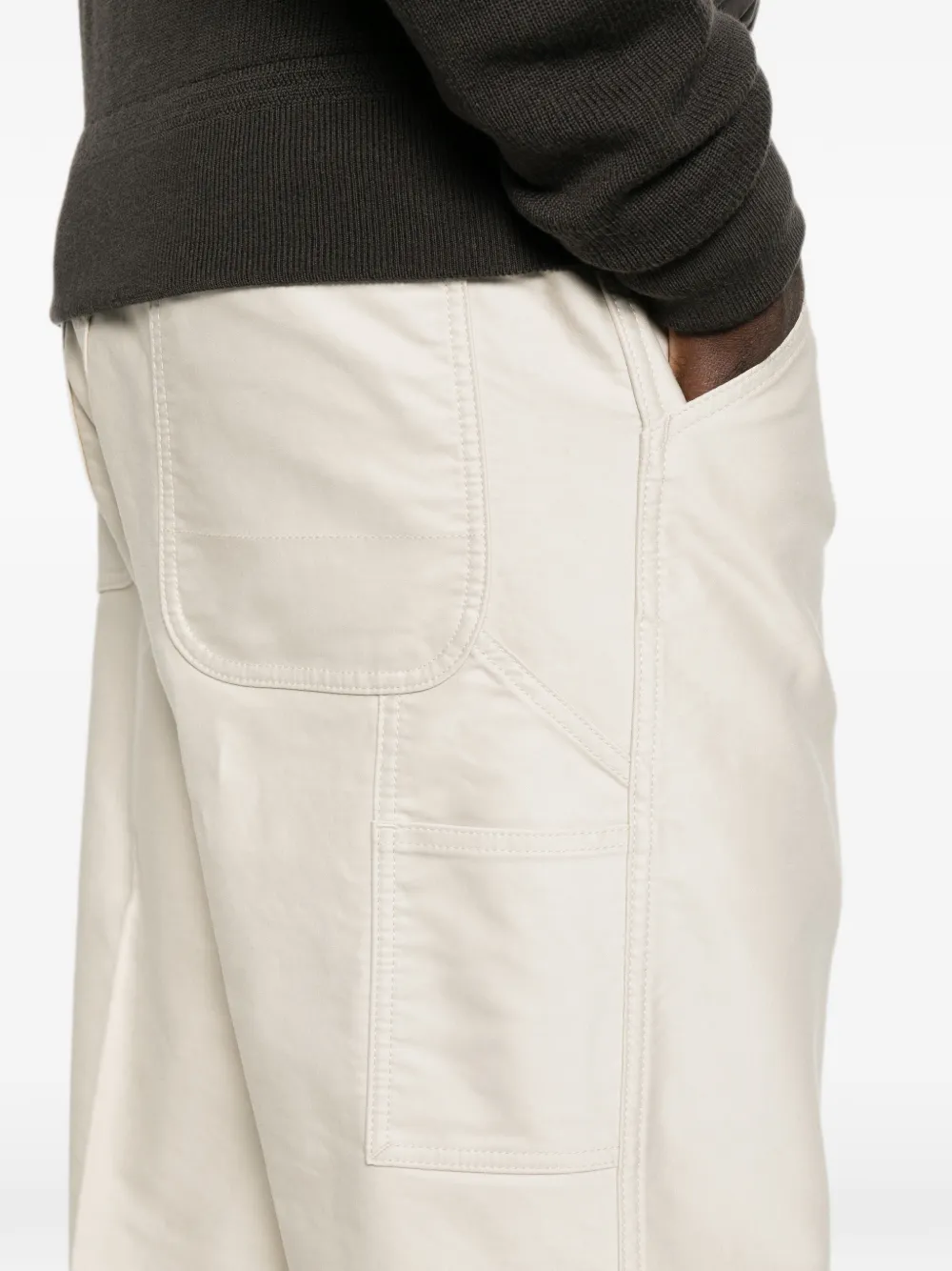 TOM FORD Satijnen cargo broek Beige