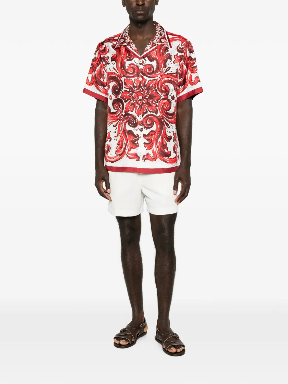 Dolce & Gabbana overhemd met korte mouwen Wit