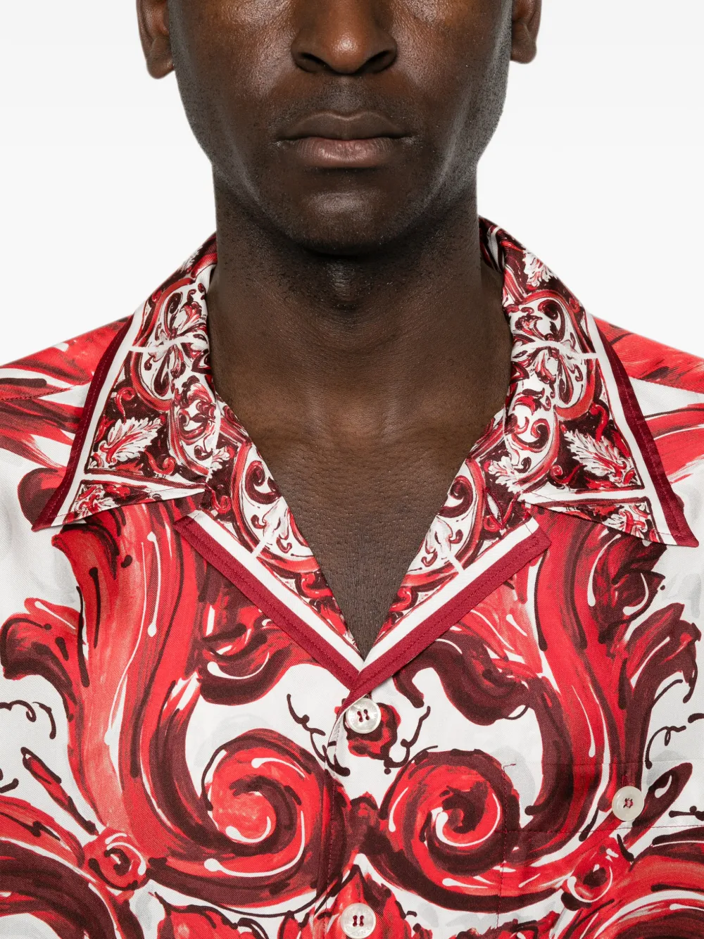 Dolce & Gabbana overhemd met korte mouwen Wit