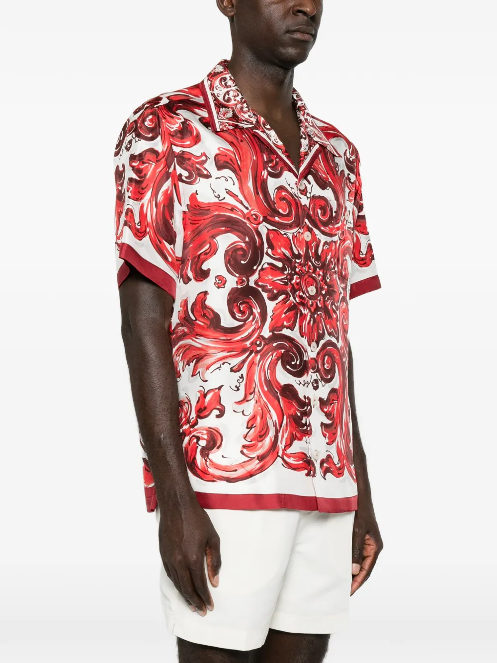 Dolce & Gabbana overhemd met korte mouwen Wit