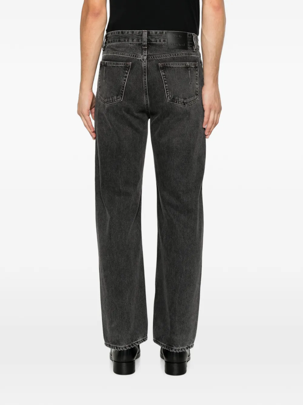 Won Hundred Steve jeans met riemlus Zwart