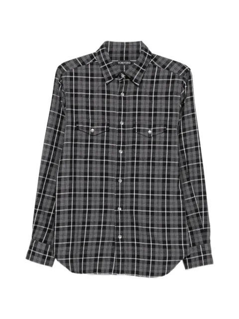 TOM FORD Western check shirt