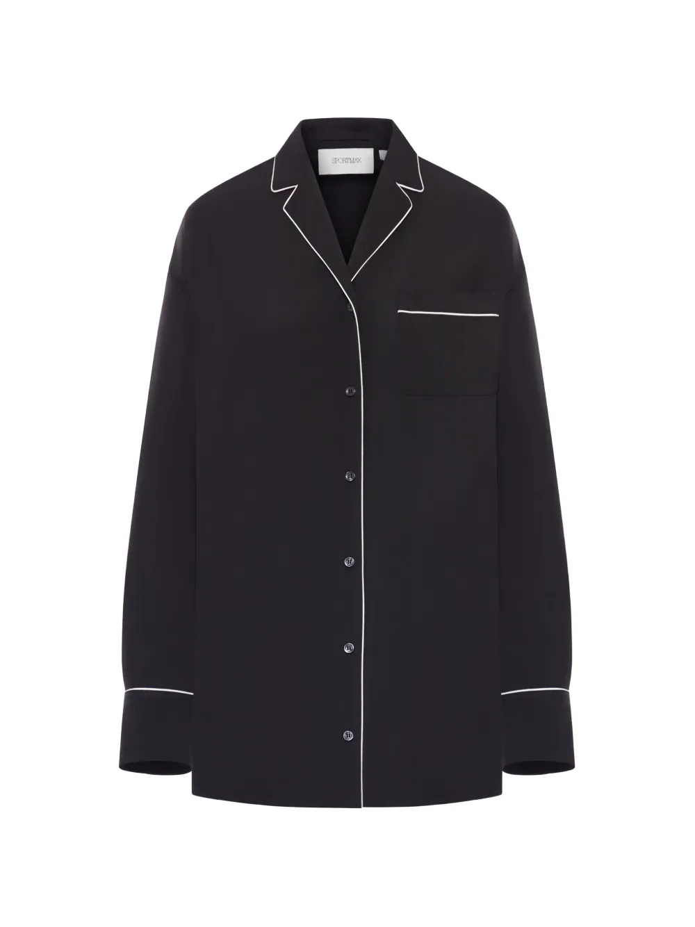 Sportmax Giacca-camicia con bottoni - Nero