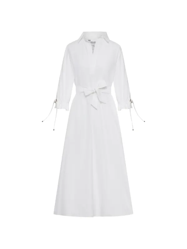 max mara white cotton dress Max Mara Cotton Midi Dress