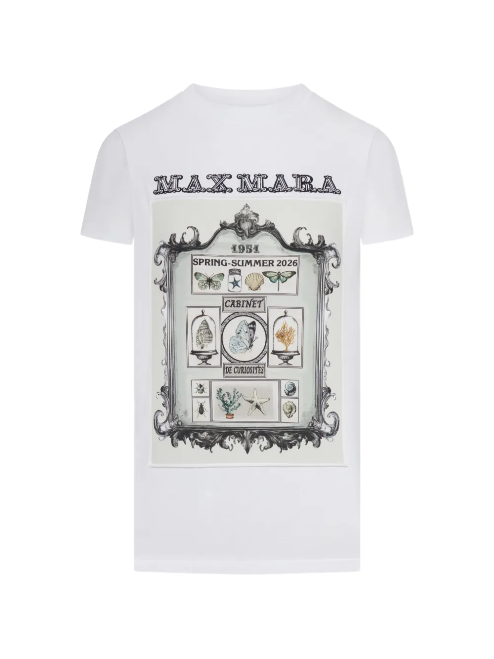 Max Mara graphic-print T-shirt - Weiß