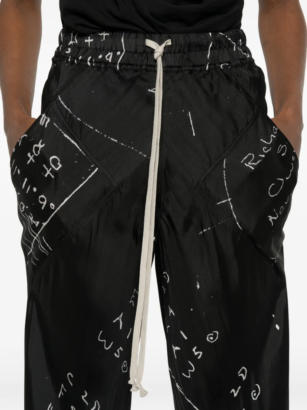 Rick Owens Broek met trekkoord Zwart
