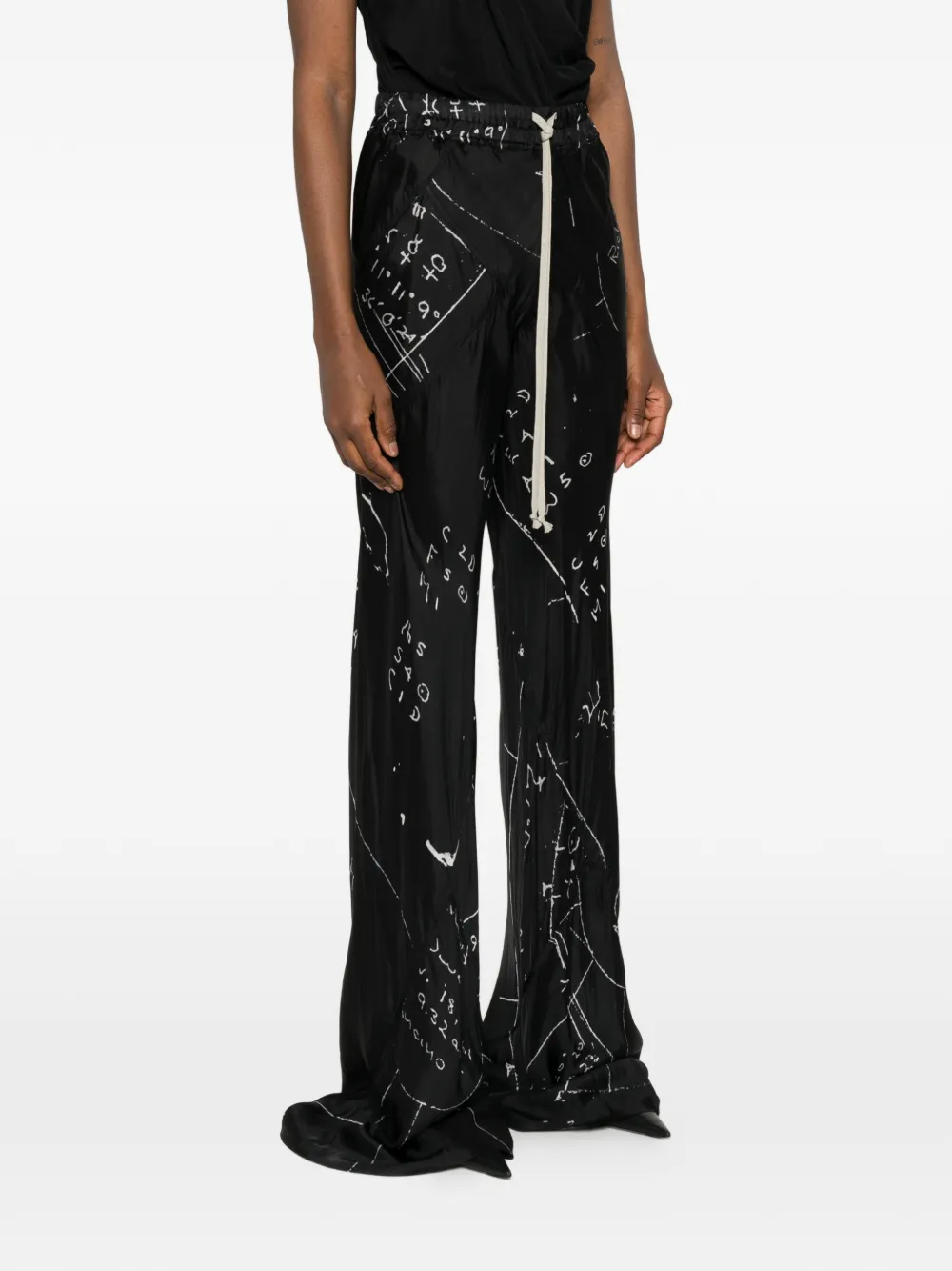 Rick Owens Broek met trekkoord Zwart