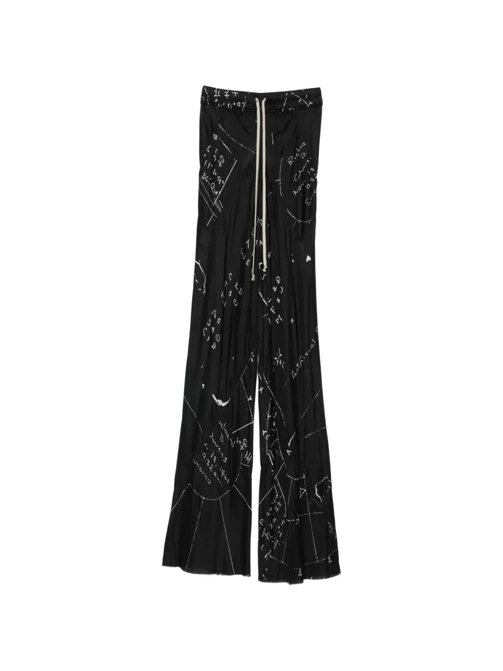 Rick Owens drawstring bias trousers - Schwarz