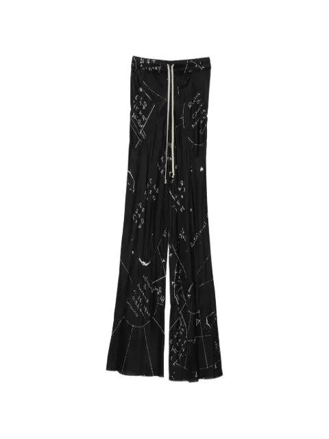 Rick Owens pantalones con cordones en la pretina