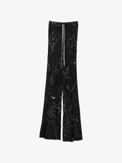 Rick Owens pantalones con cordones en la pretina
