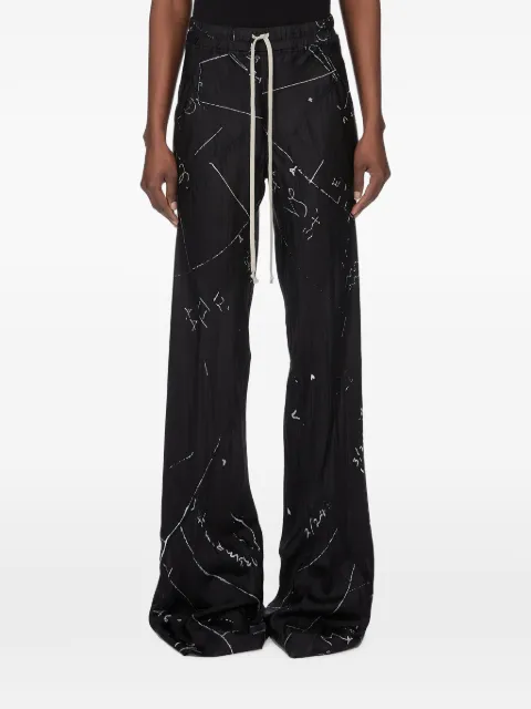 Rick Owens pantalones con cordones en la pretina