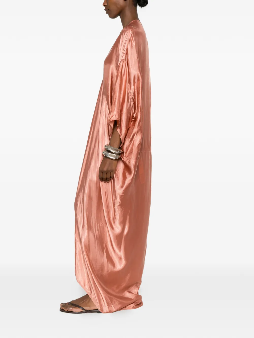 Rick Owens Tommykite maxi-jurk met V-hals Roze