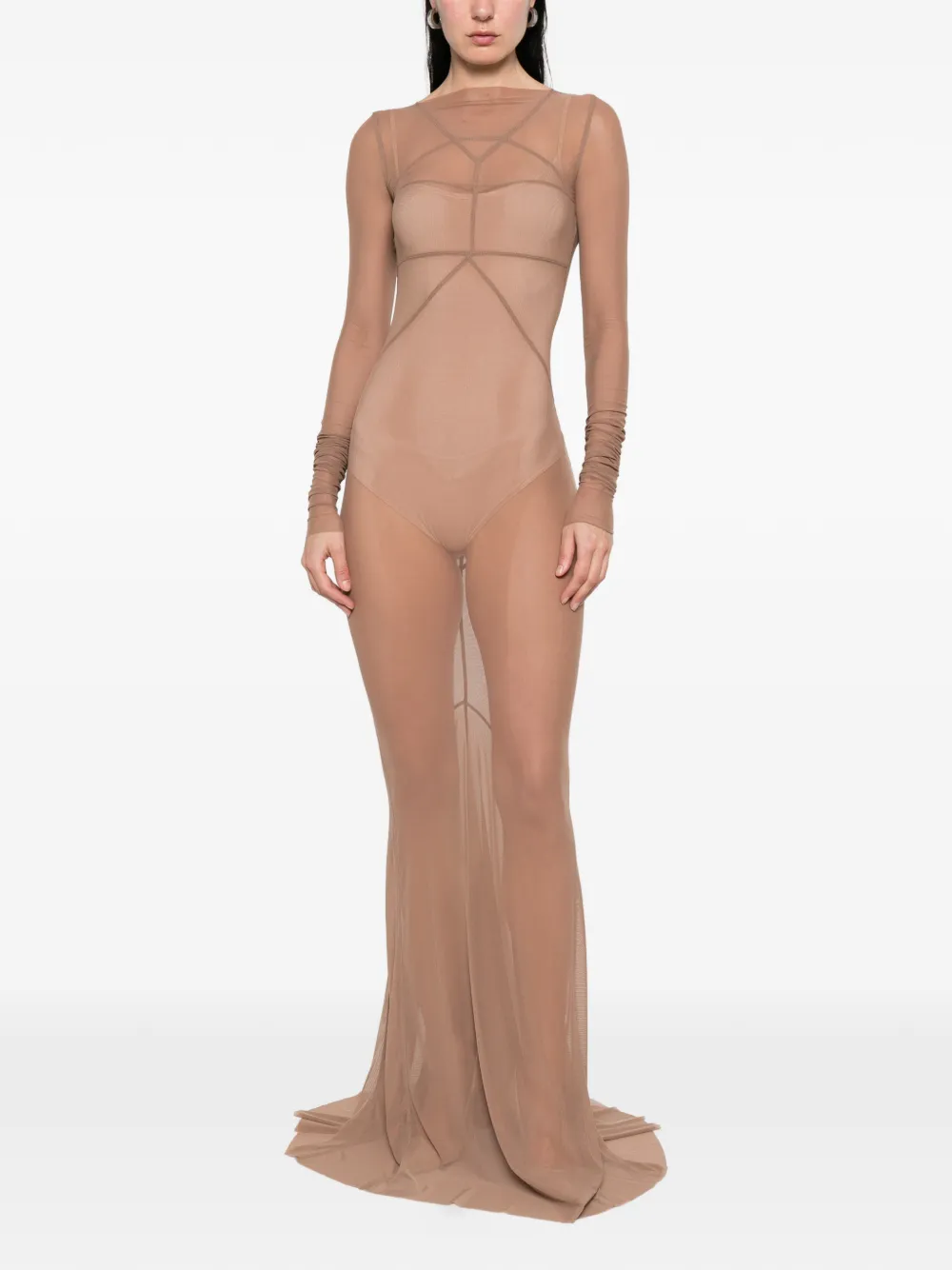 Rick Owens Temple maxi-jurk Beige