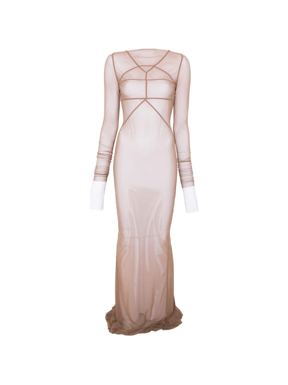 Rick Owens Temple maxi dress - Toni neutri