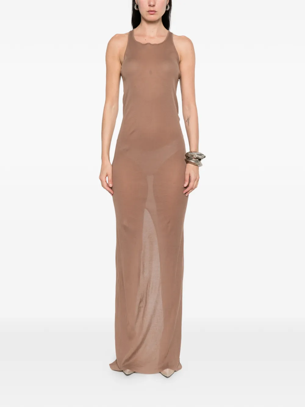 Rick Owens Tank maxi-jurk Beige