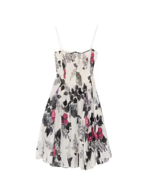 Roberto Cavalli floral-print bustier midi dress
