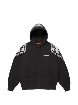 まーさま専用垢SUPREME ブラック ジップアップパーカーM Supreme x MM6 Box Logo Zip Up 