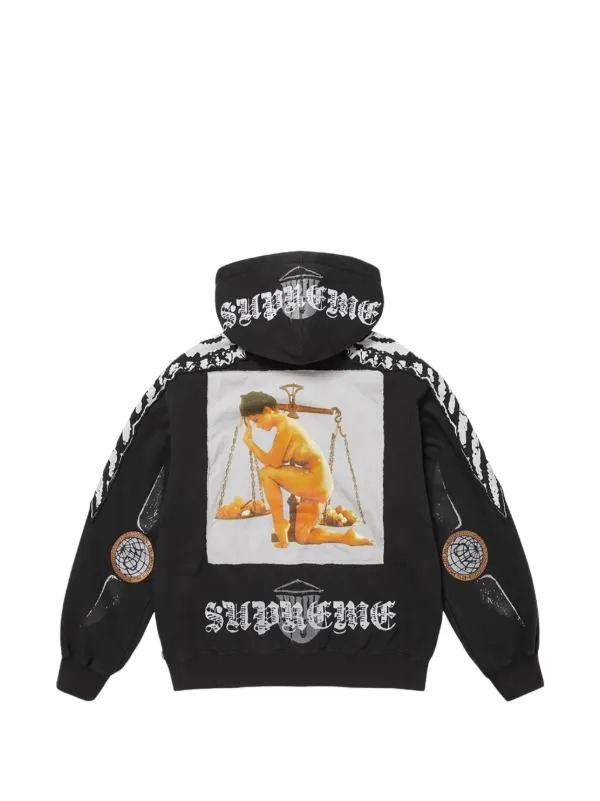 Supreme Wings zip-up Hoodie | Black | FARFETCH