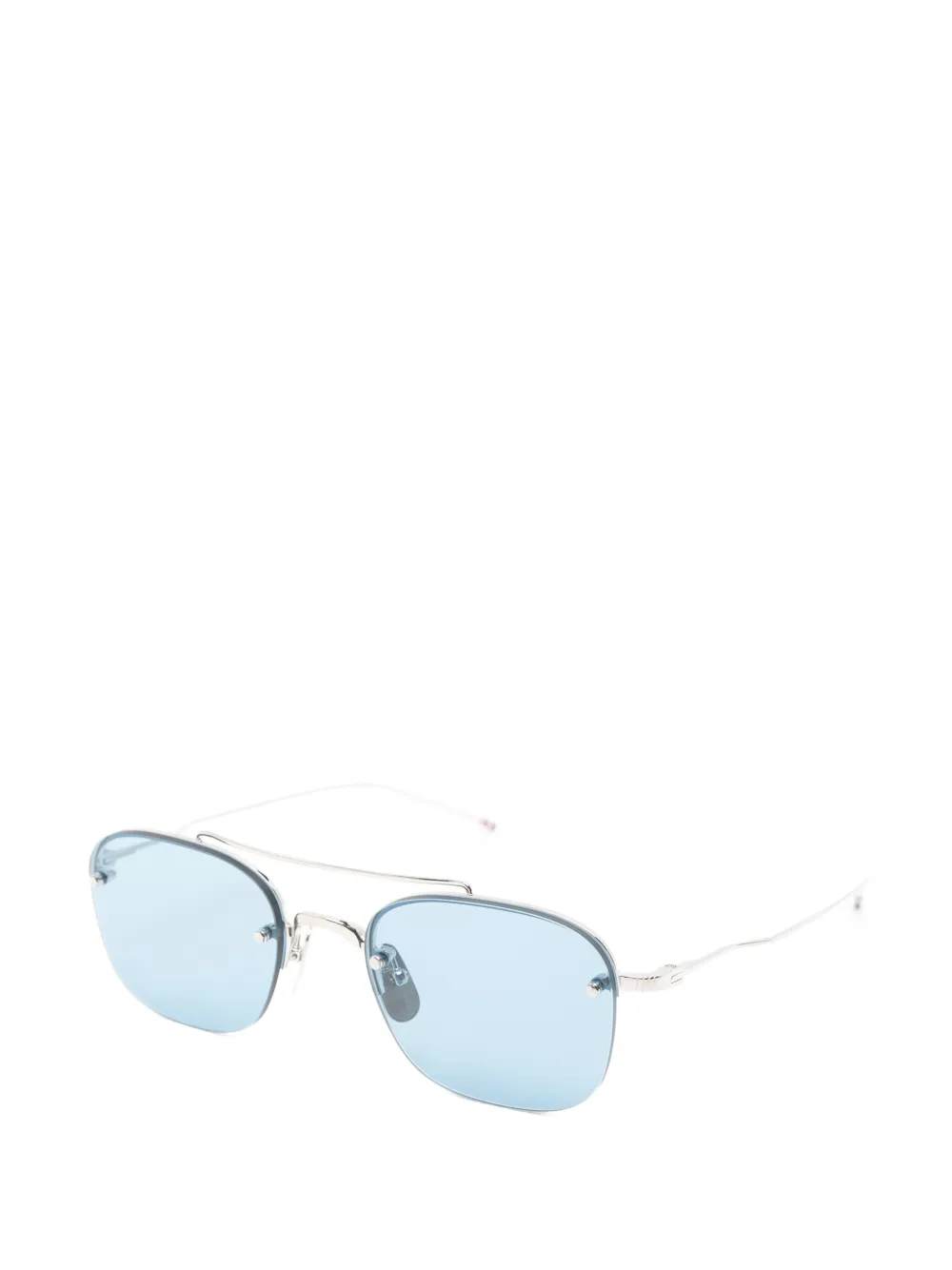 Thom Browne Eyewear Browline zonnebril Zilver