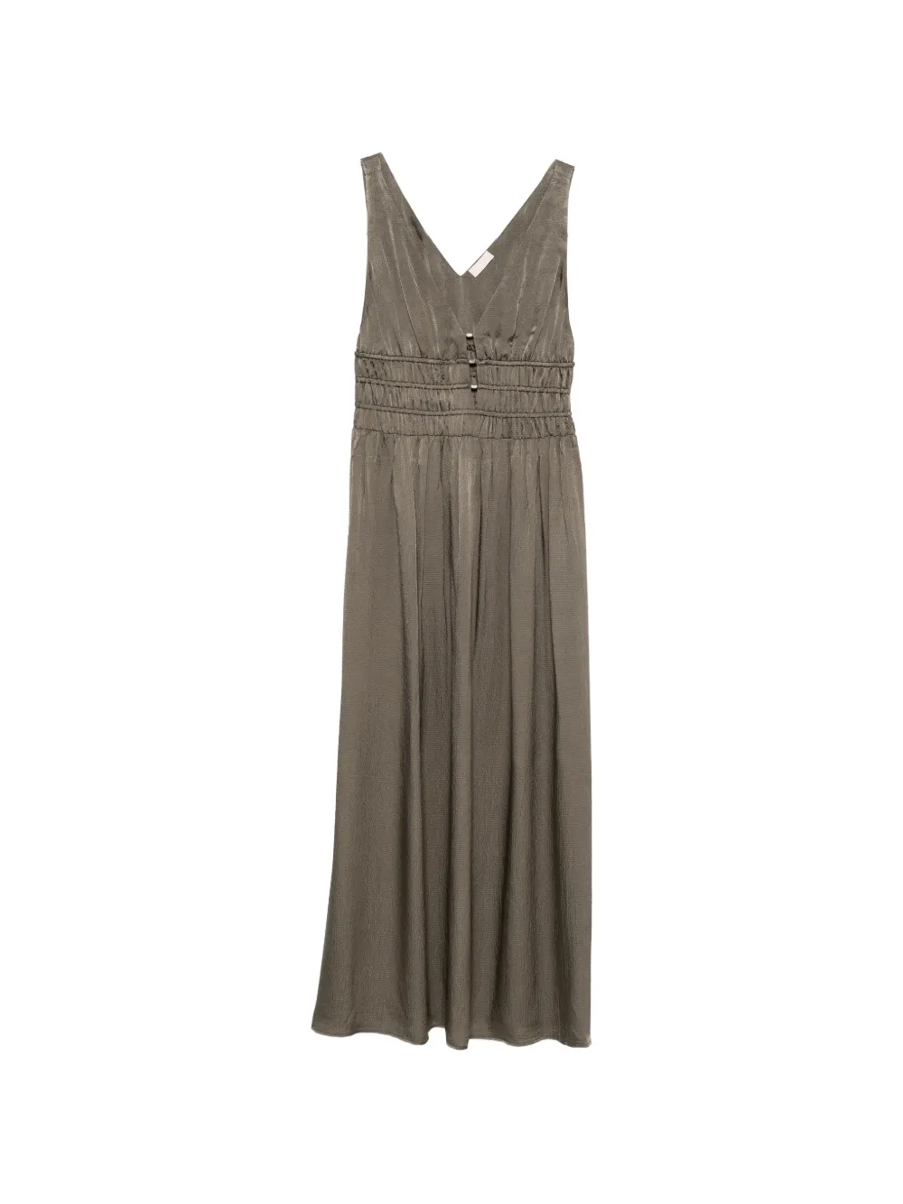 LIU JO V-neck gathered dress - Verde
