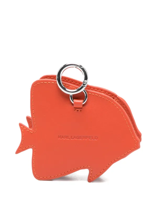 Karl Lagerfeld Ikon Fish Coin Purse | Blue | FARFETCH