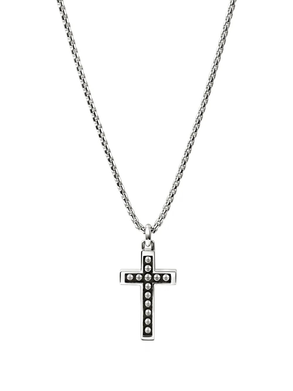 John Hardy nailhead cross necklace - Argento