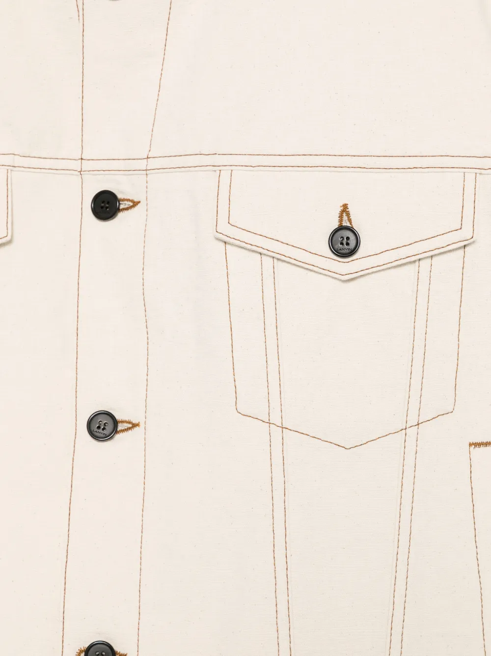 Lanvin Button-up bomberjack Beige