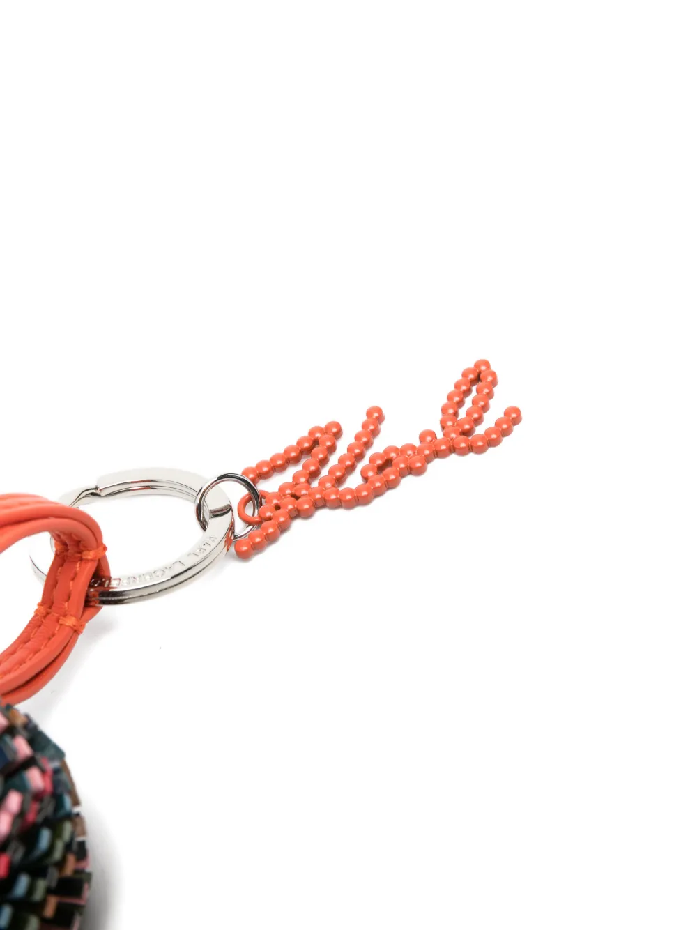  Karl Lagerfeld K/signature Pompom Keychain - Orange 