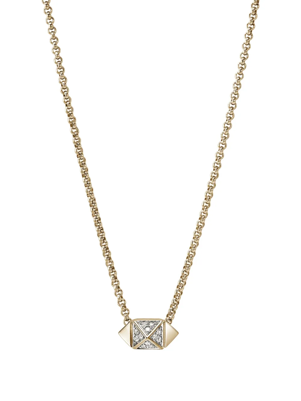 John Hardy Icon stud diamond necklace - Oro