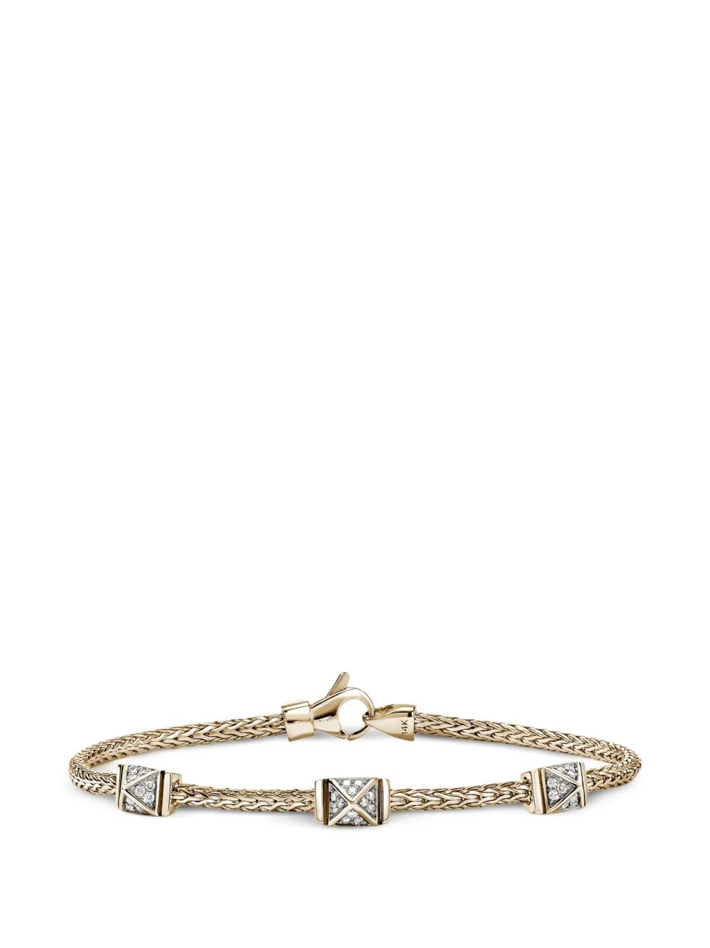 John Hardy diamond stud bracelet - Oro