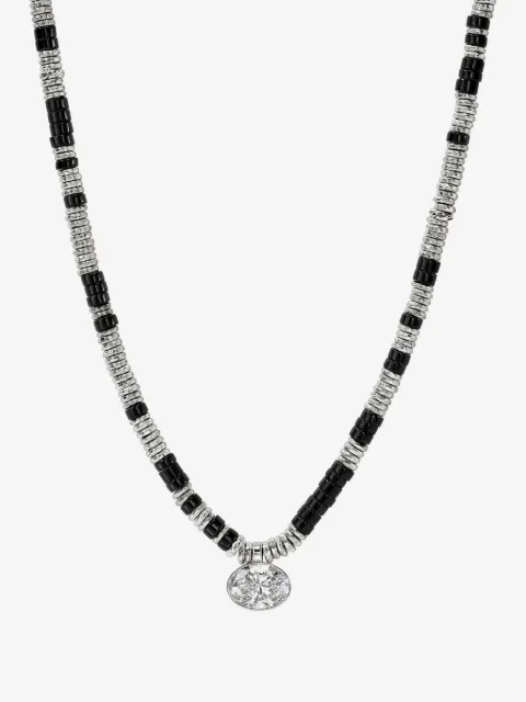 John Hardy Lovestruck™ Heishi sterling silver diamond pendant necklace
