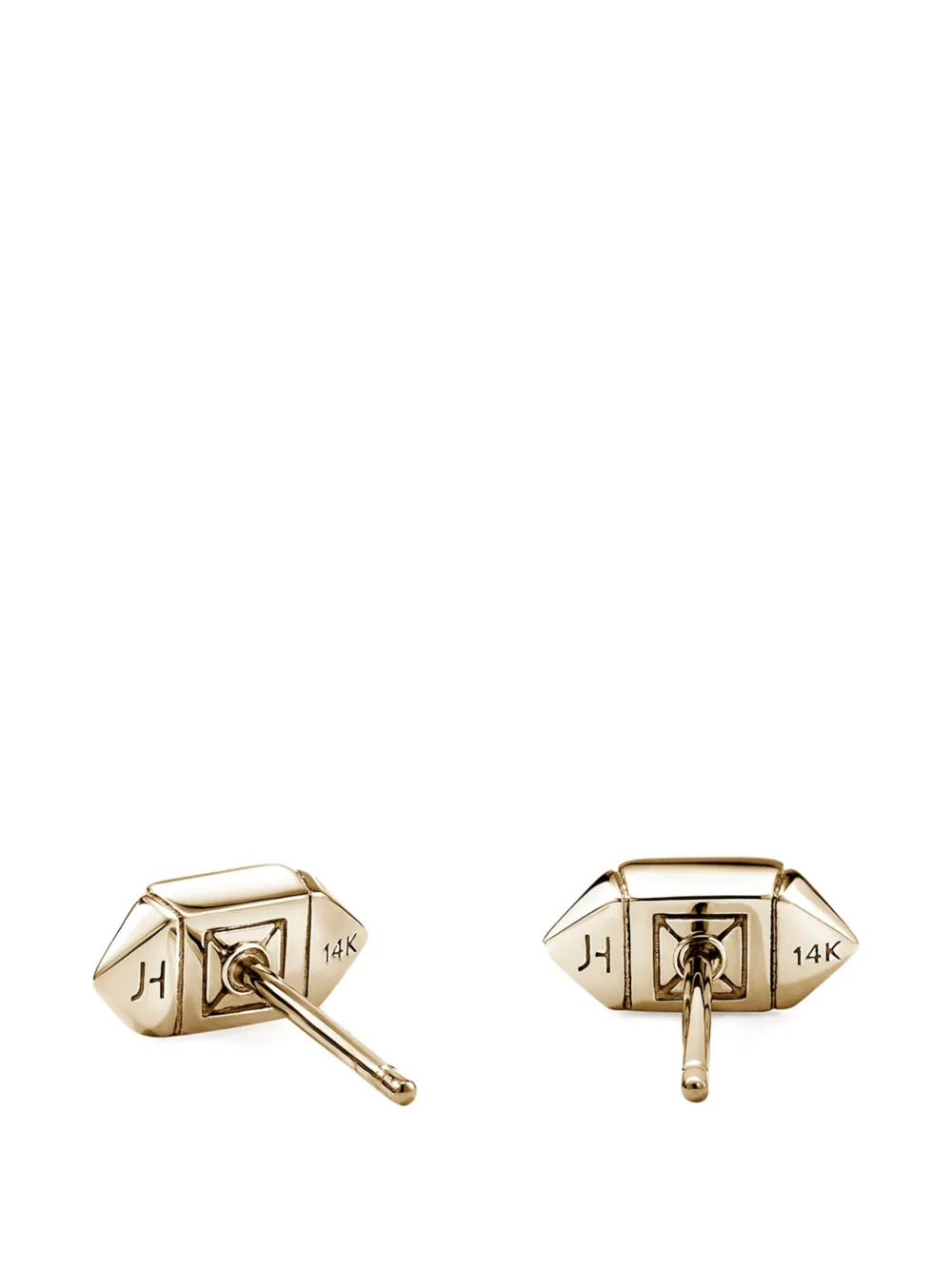  John Hardy Icon Stud Diamond Earrings - Gold 
