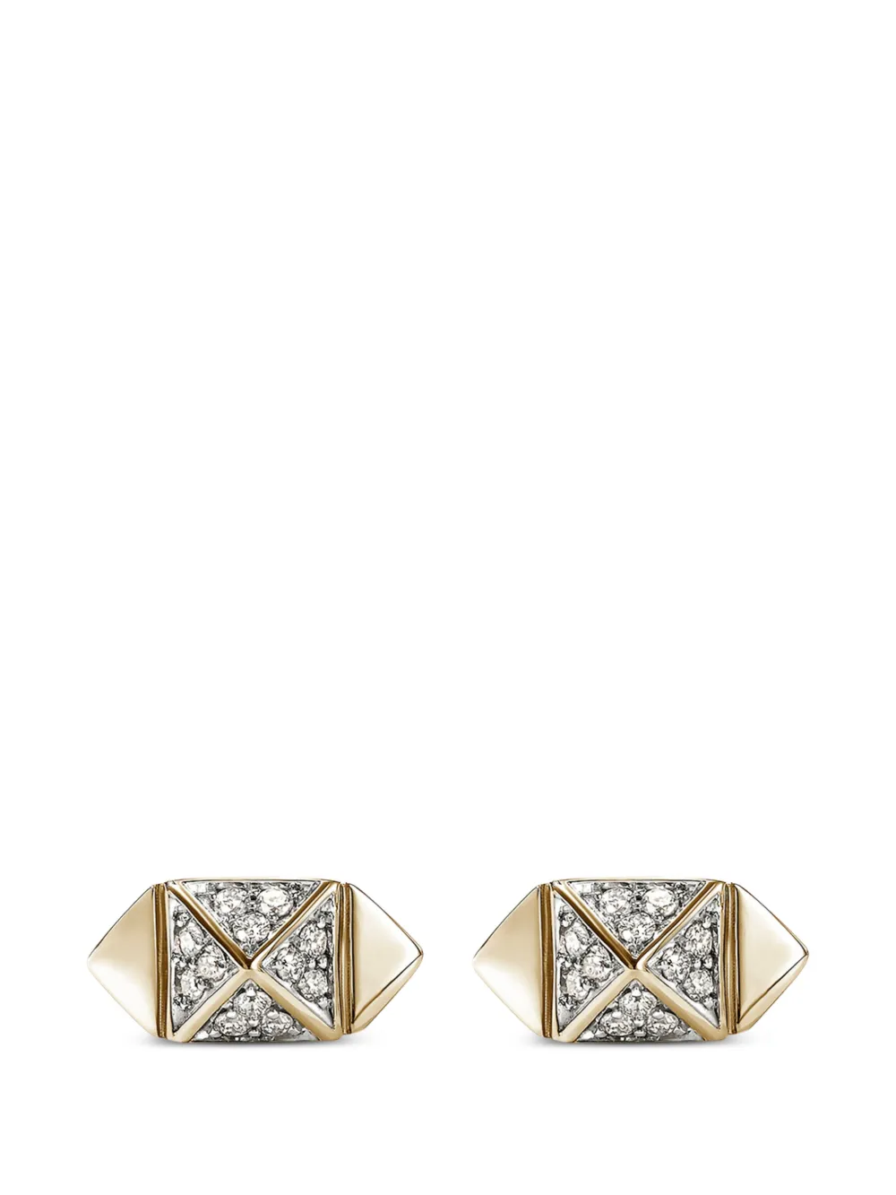 John Hardy Icon stud diamond earrings - Oro
