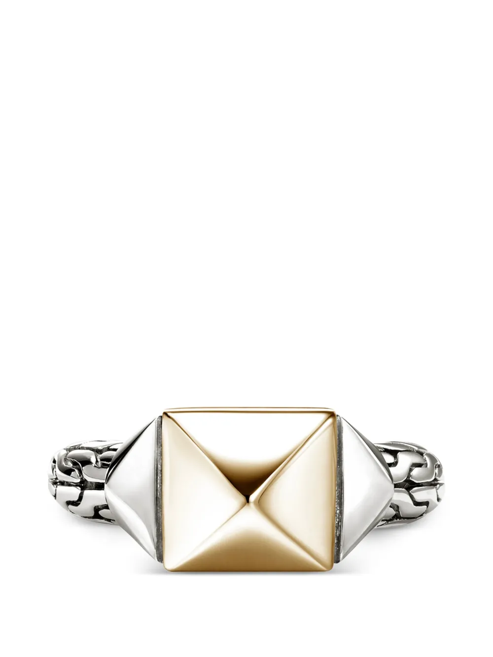 John Hardy Icon stud ring - Argento