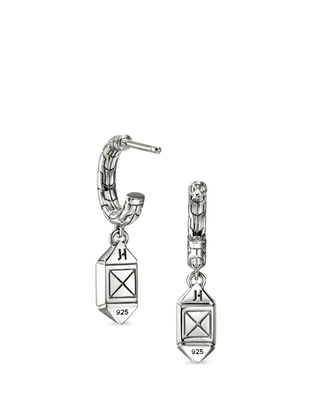 Sterling Silver Diamond Stud Earrings