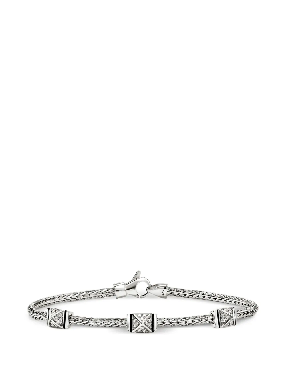 John Hardy Icon stud diamond bracelet - Argento