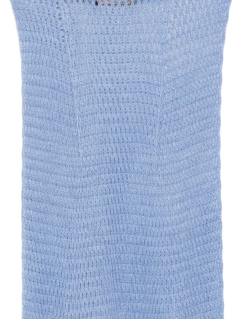Kiki de Montparnasse Zijden gehaakte maxi-rok Blauw