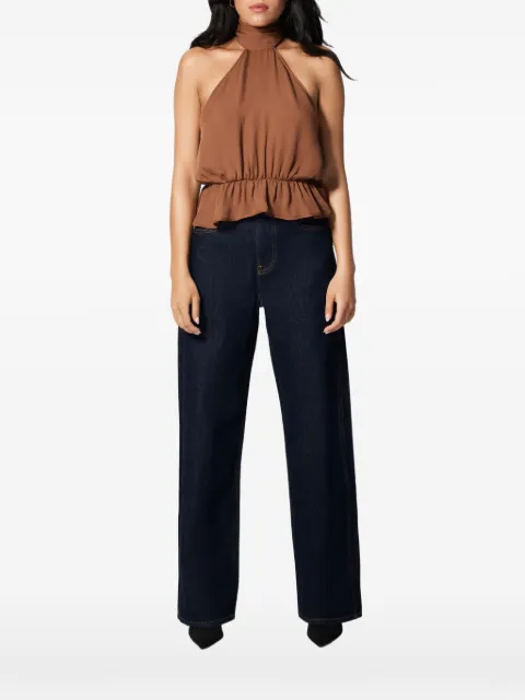 Kiki de Montparnasse top georgette con cuello halter