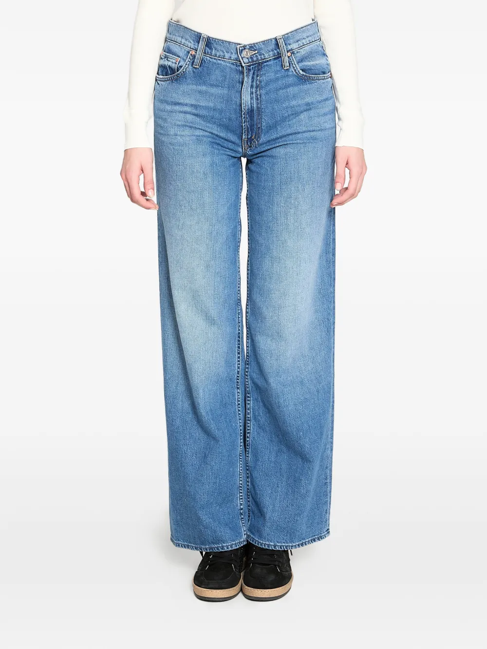 MOTHER high-rise wide-leg jeans - Blu