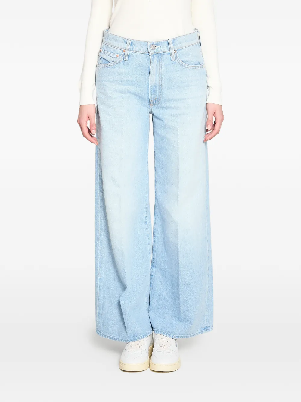 MOTHER belt loops five pockets jeans - Blu