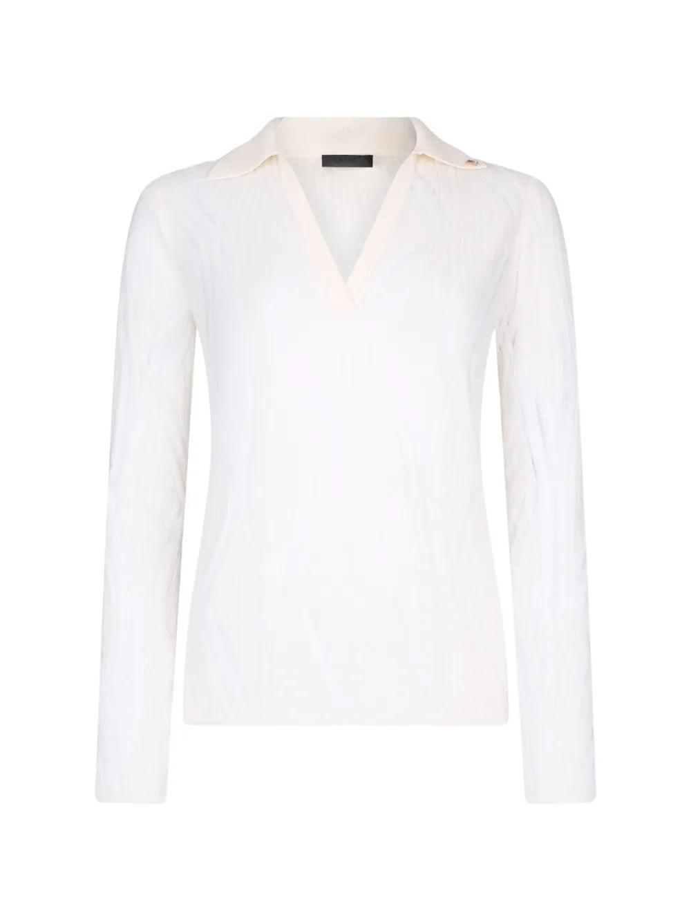 LIU JO wool V-neck sweater - Bianco