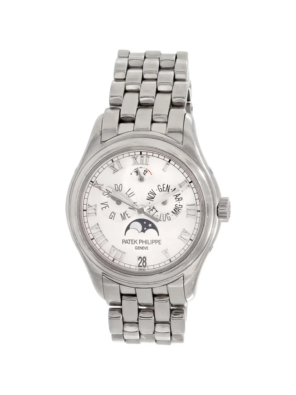Patek Philippe Pre-Owned Annual Calendar 37mm watch - Weiß