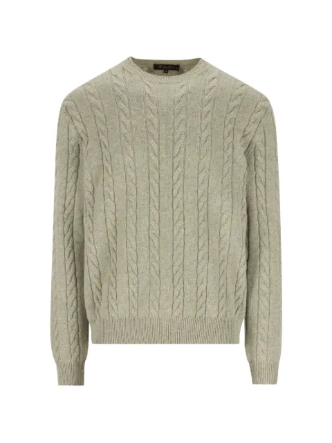 Loro Piana Cedar cable-knit crew-neck sweater