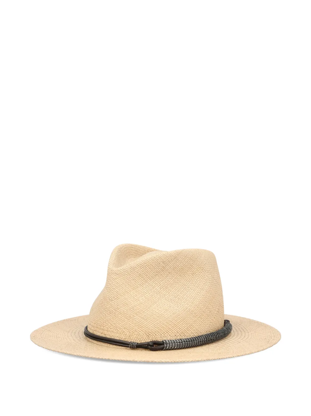 Beaded-Band Straw Hat