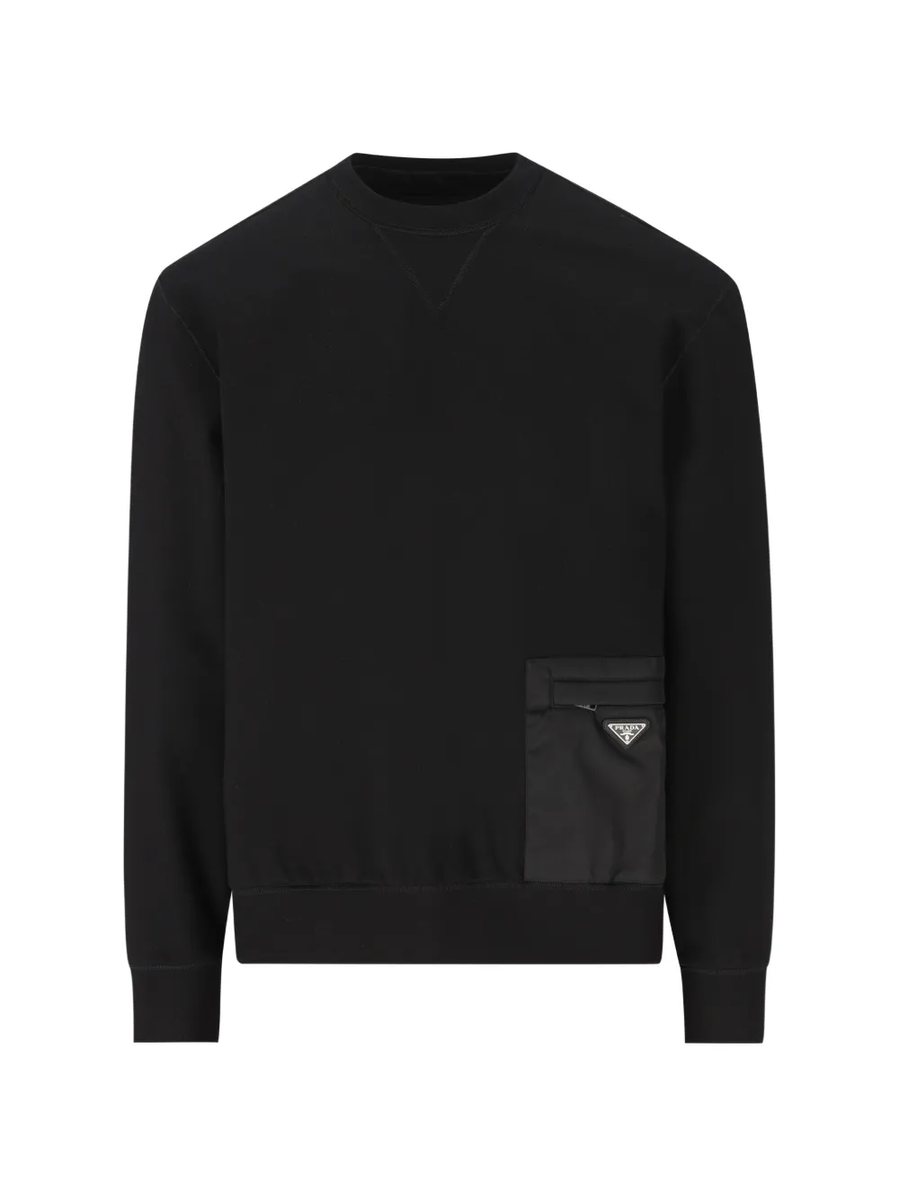 Prada triangle-logo sweatshirt - Nero