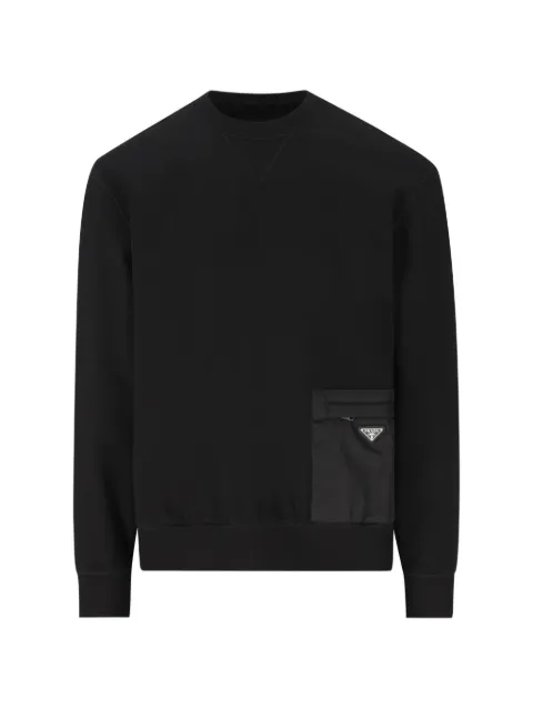 Prada triangle-logo sweatshirt