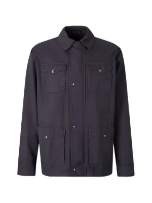 ヒ*ロ様 MONCLER ハイネックジャケット　L 正規品 Moncler ハイネック ジャケット | ブルー | FARFETCH JP